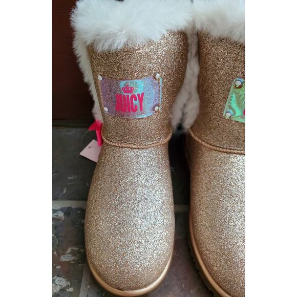 Girls Juicy Size 4 Sparkly Boots By Juicy Couture - Picture 2 of 10